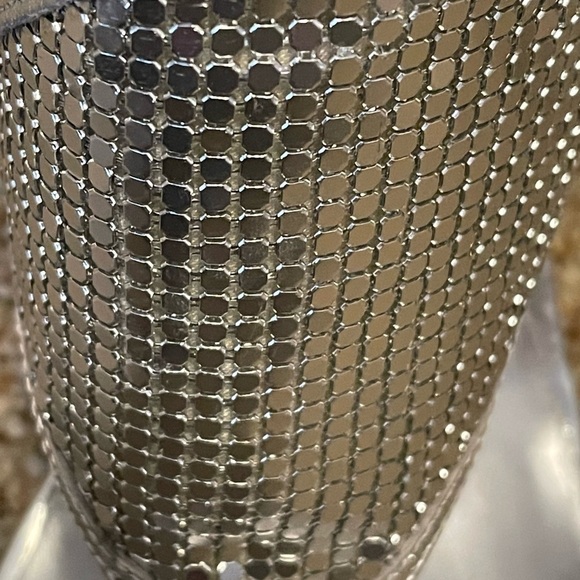 Nine West Y2K Silver Glitter Kidskin Size 7 - Picture 8 of 8